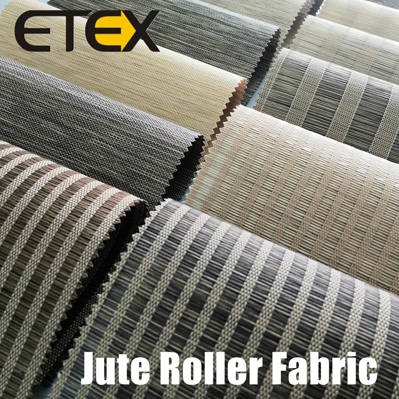 Jute Bamboo Like Shades Roller Blinds Fabrics