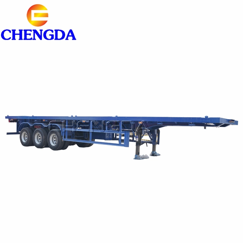 Shandong Chengda 3 Axle Flatbed Gooseneck Trailers for Sale