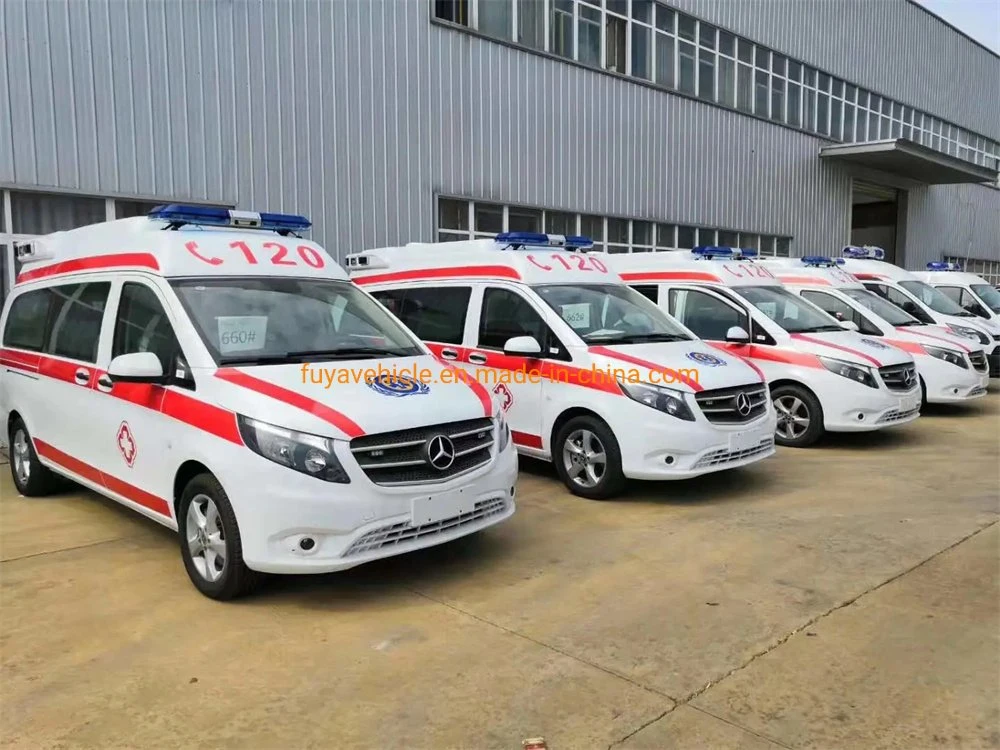 Benz 4X2 Emergency Transit Medical Ambulance Car with Stretcher