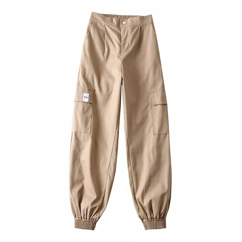 OEM Street Style Elastic Waist Trousers Women Casual Sweatpants Jogger Women's Cargo Suits