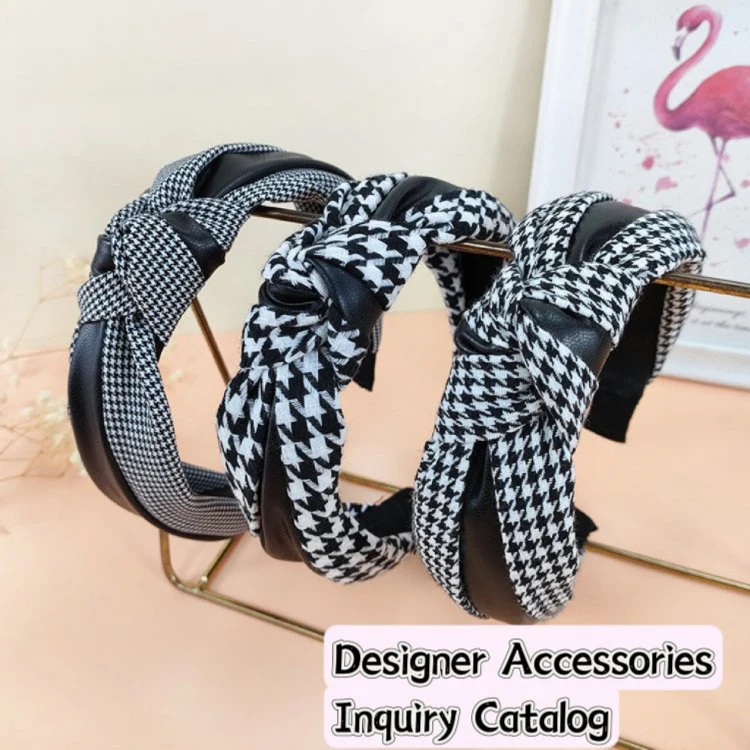 Fashion Jewelry Luxury Hairpin Trend Solid Braided Folds Pattern Hair Hoop Accessories 5 Color Can Choose Designer Headbands for Women and Girls