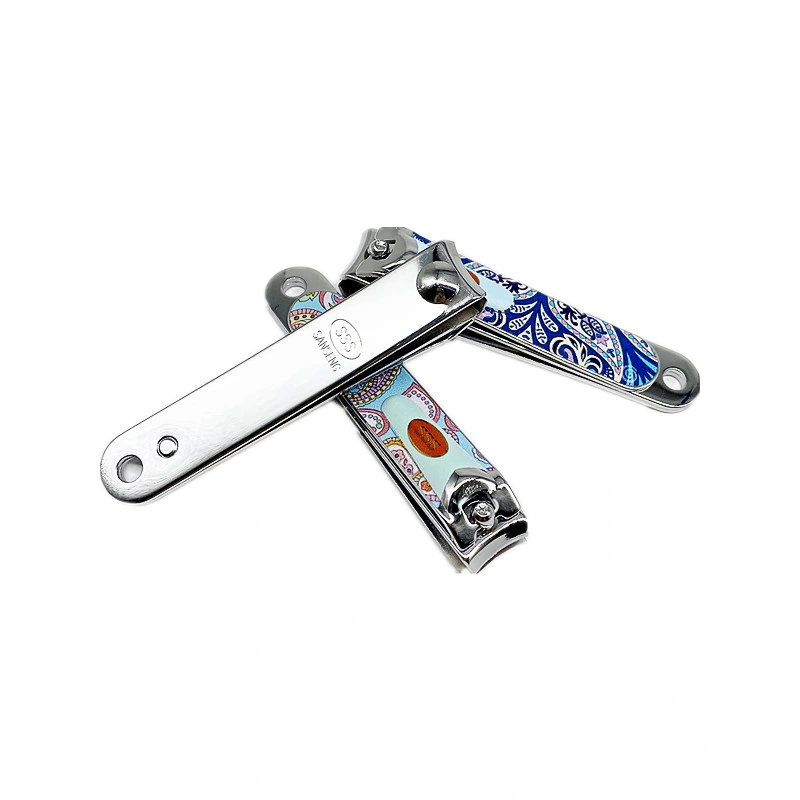 SSS 603t-2 Carbon Steel Large Nail Clipper with File Blade Pedicure Nail Clippers UV Printing