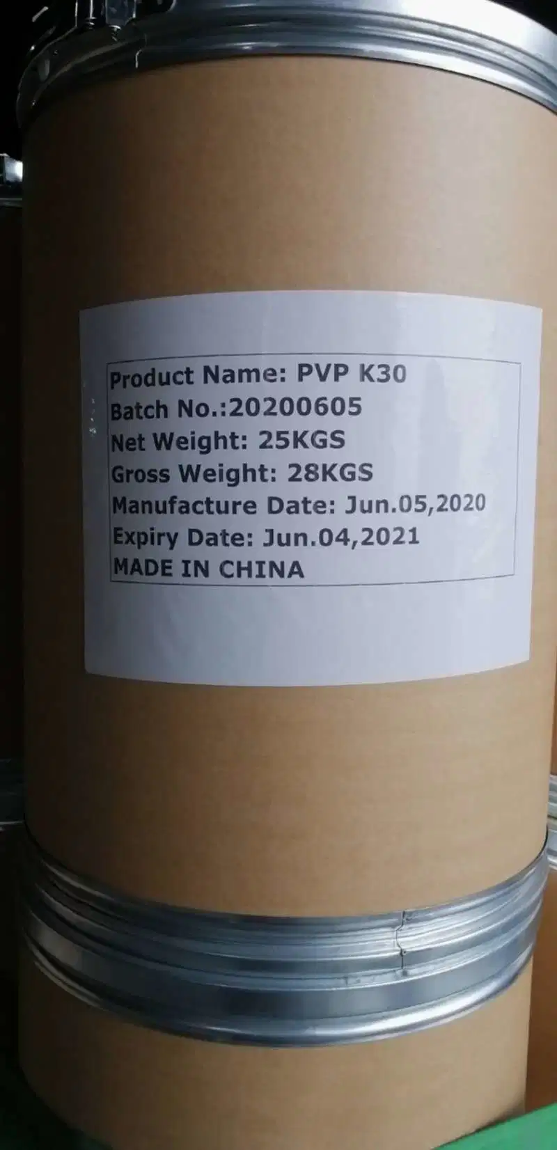 USP Grade Pharma Intermediate Polyvinylpyrrolidone Pvp K17 K30 K90 Powder CAS No 9003-39-8