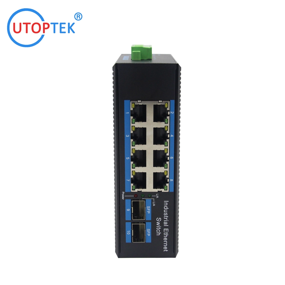 Meilleur prix Usine Utoptek 4 8 16 24 48 Port Commutateur Poe Commutateur Ethernet Industriel Commutateur Poe Gigabit