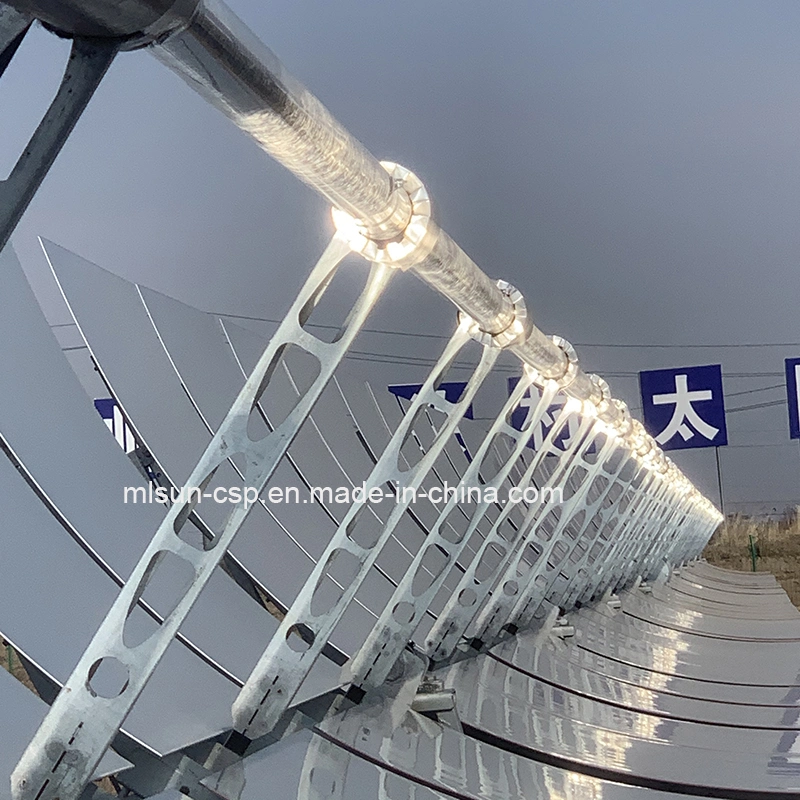 Parabolic Trough 2.55m*6m Use Water, Steam, Thermal Oil, Silicon Oil as Heat Transfer Fluid