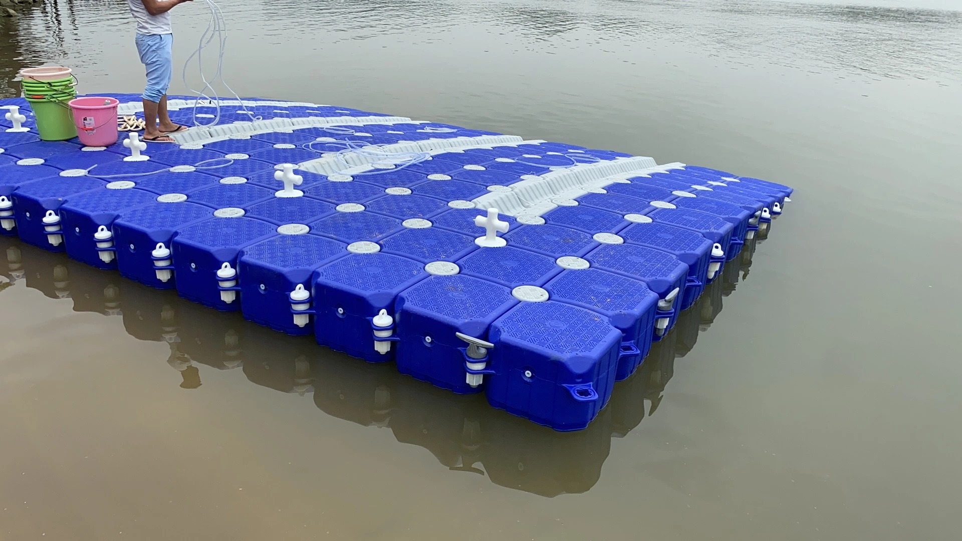 500*500*400mm Single Cube Floating Dock for Rib Boats