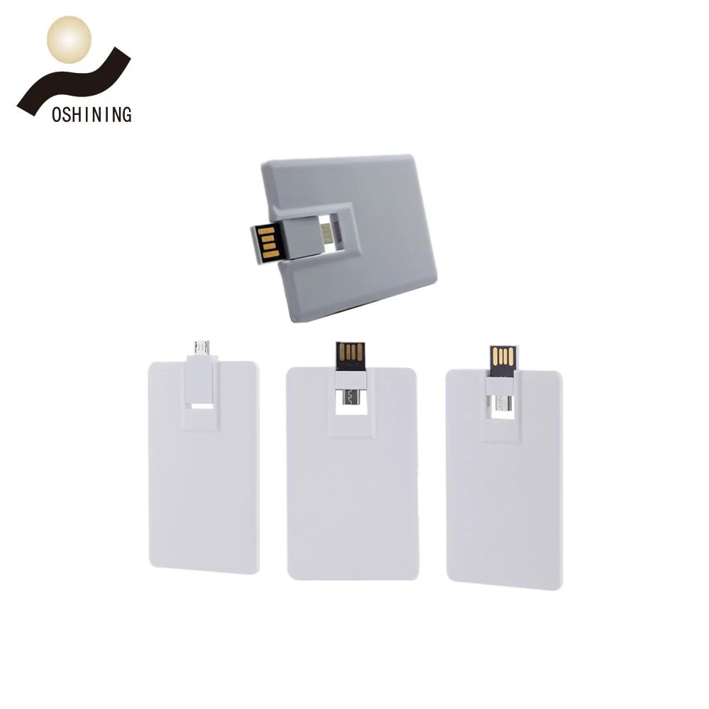 Customized Plastic OTG Type-C Credit Card USB Memory Drive 2.0 3.0