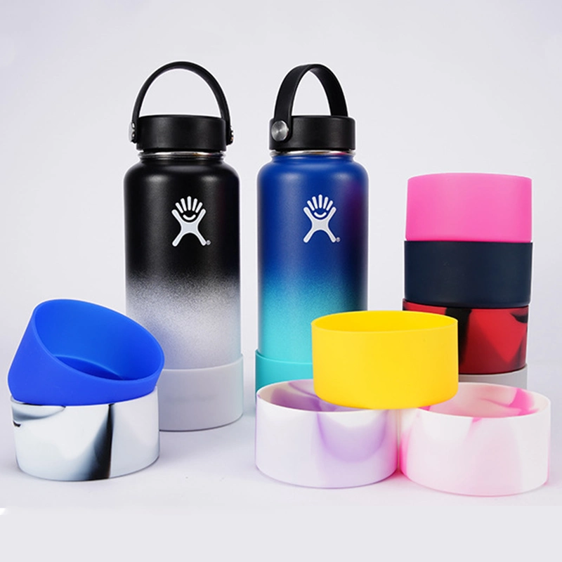 Bottle Bottom Protection Sleeve Silicone Non-Slip Insulated Cup Sleeve