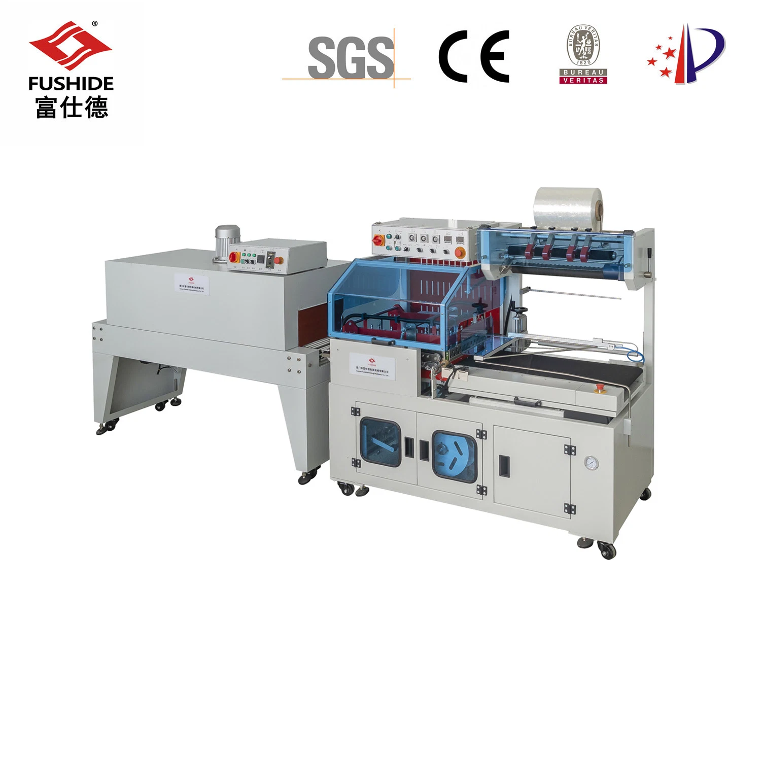 Automatic Carton Box Sealer POF Heat Shrink Film Wrapping Machine