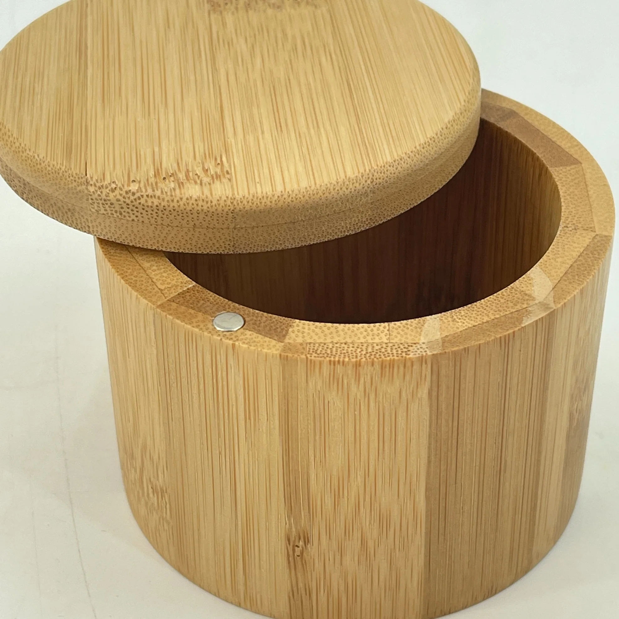 Bamboo Sugar Keeper Salt Cellar Pepper Box with Lid