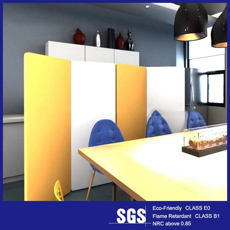 Easy Install Polyester Fiber Pet Felt Folding Acoustic Room Dividers Cubicles Sound Absorbing Acoustic Office