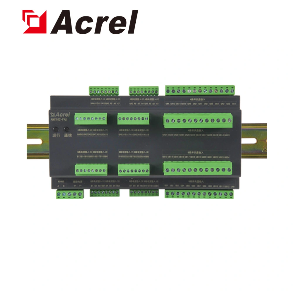 Acrel Amc16z-Fak48 DIN 35mm Rail Multi-Channel Energy Meter Power Meter Monitor Active Switch Status Used in Oulet Cabinet