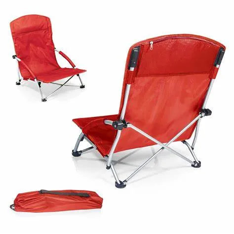 Outdoor Beach Camping Chair with Mesh PVC Fabric