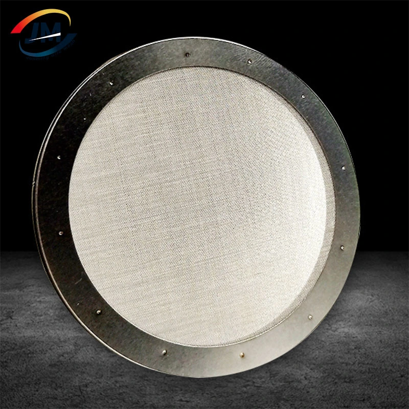 Double Layer Woven Sieve Wire Screen for Water Coffee Treatment/304 316 Porous Stainless Steel Copper Brass Round Metal Sintered Filter Mesh Discs