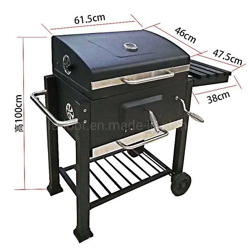 Charcoal Barbecue BBQ Grills Cook Outside Appliance Large Cooking Area Barbecue Smoker Drum Charcoal BBQ Grill Offset Smoker