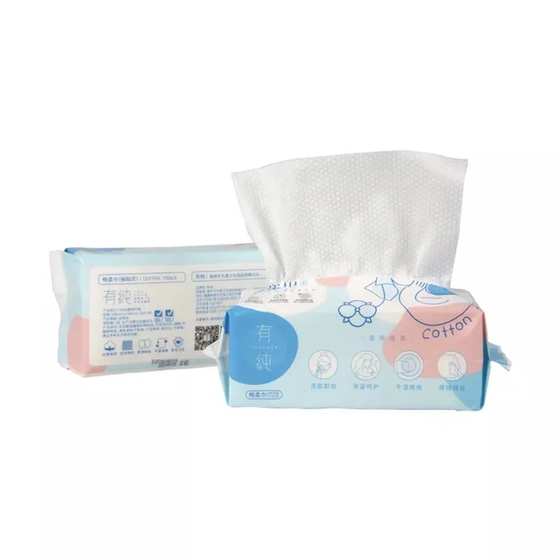 High quality/High cost performance  Cotton Soft Towel Free Sample OEM Wettable Water Use Household Wipes and Safe Disposable Baby Adult Use Skin-Friendly Cotton Towel