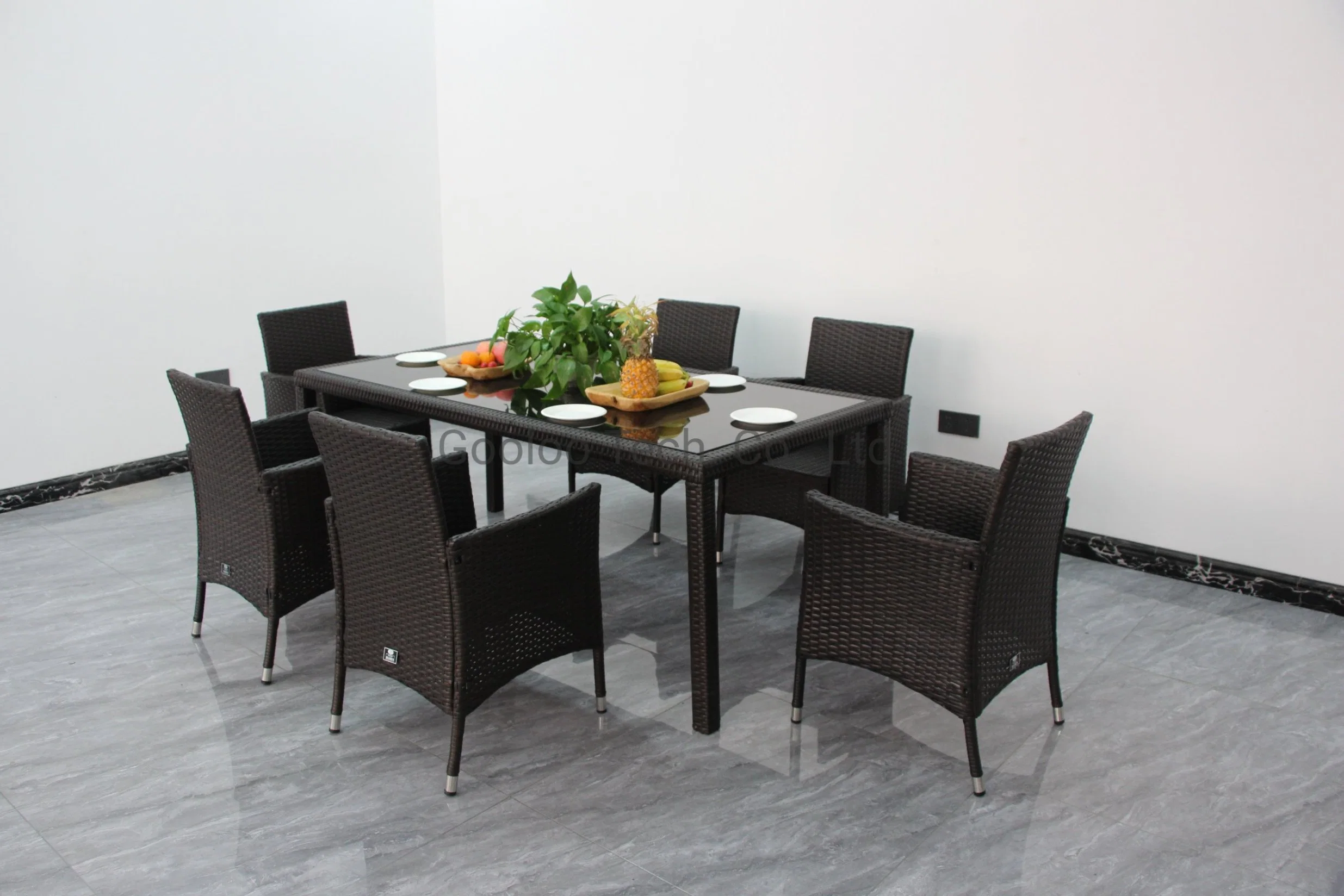 Rattan Modern Outdoor Indoor Factory Price Dining Table Set