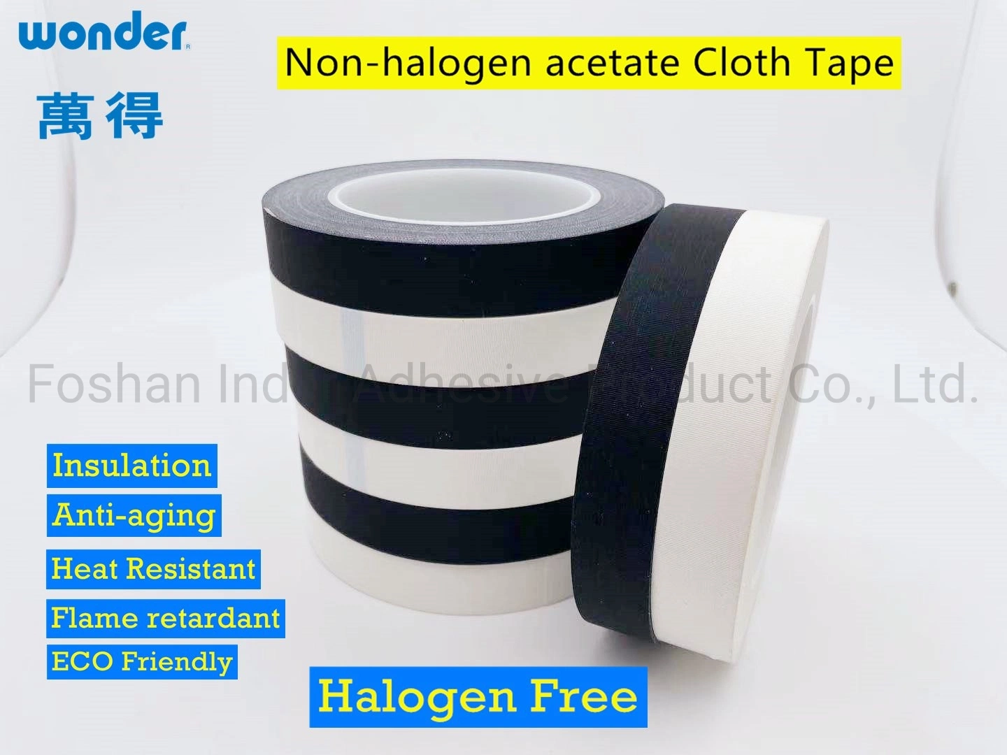 Economic Non-Halogen Acetate Cloth Tape