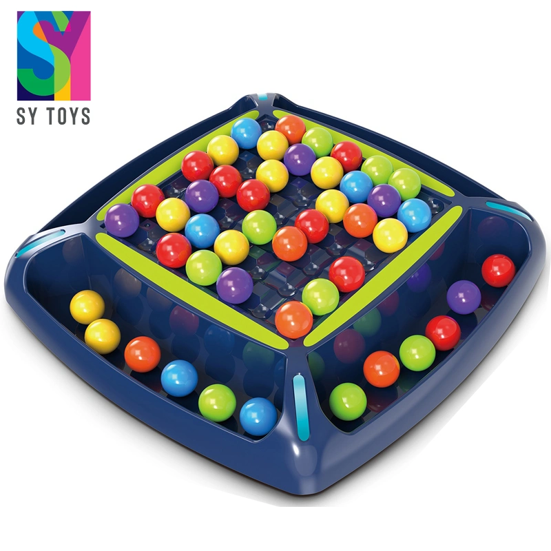 Sy Pädagogisches Spielzeug Lustige Bunte Perlen Spielzeug Regenbogen Farbe Kunststoff Marmor Perlen Smart Game Brettspiel für Gehirn-Training