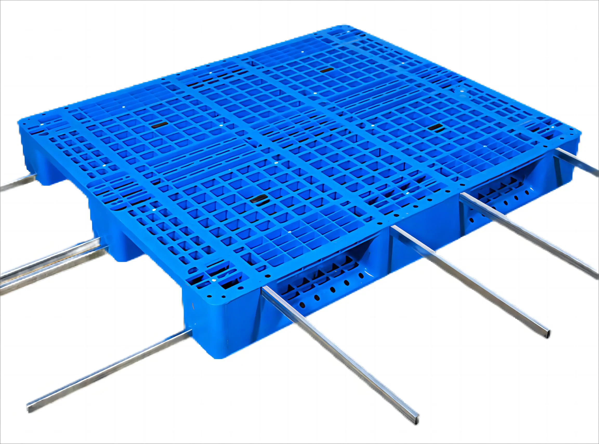 Plástico Molded Storage Palet de refuerzo galvanizado