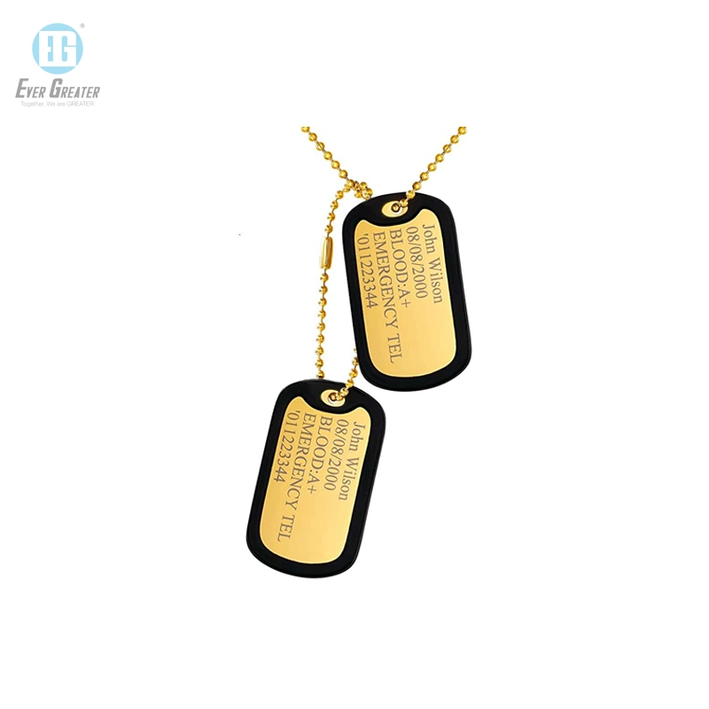 Customized Silicone Metal Dog Tag with Over 25 Years Experience and ISO Certs