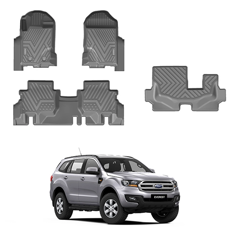 Fabrik Direct Auto Matten Tiefschale Matten Custom Carpet Car Bodenmatte für Ford Everest 2023 Zubehör