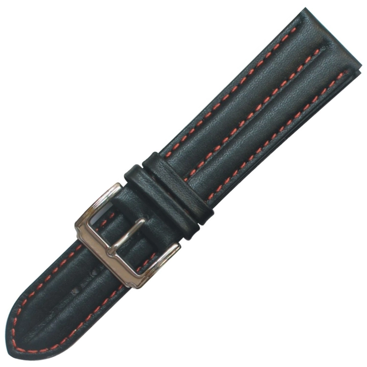 22mm 2 Pieces Fashion High quality/High cost performance Leather Watch Strap