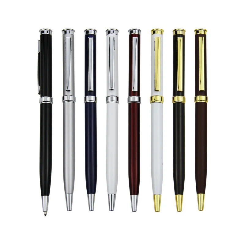 Impression personnalisée logo promotion cadeau École Métal Ballpoint Pen Metal Stylo à bille