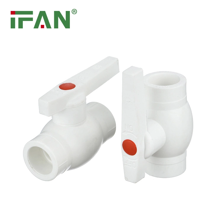 Ifan PPR Pipe Brass and Plastic Fitting 20-110mm White Iron Ball Valve