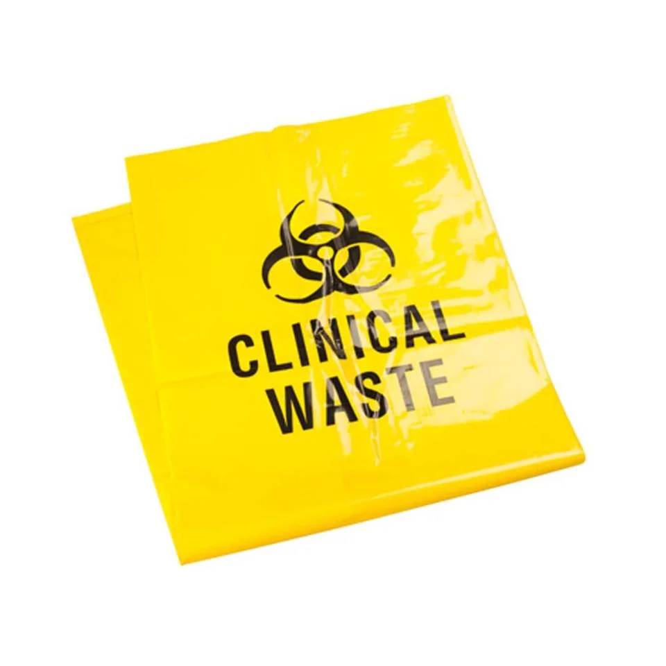 Siny Manufacturer 135&ordm; C Autoclavable Bag Medical Waste Bag Garbage Drawstring Bag Biohazard Disposable Medical Waste Bags
