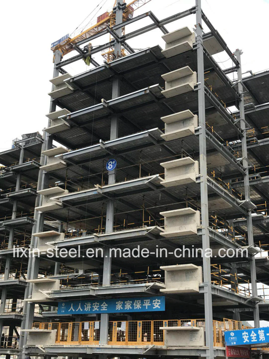 Fashion Design High Rise Modular Steel Structure Frame Hotel