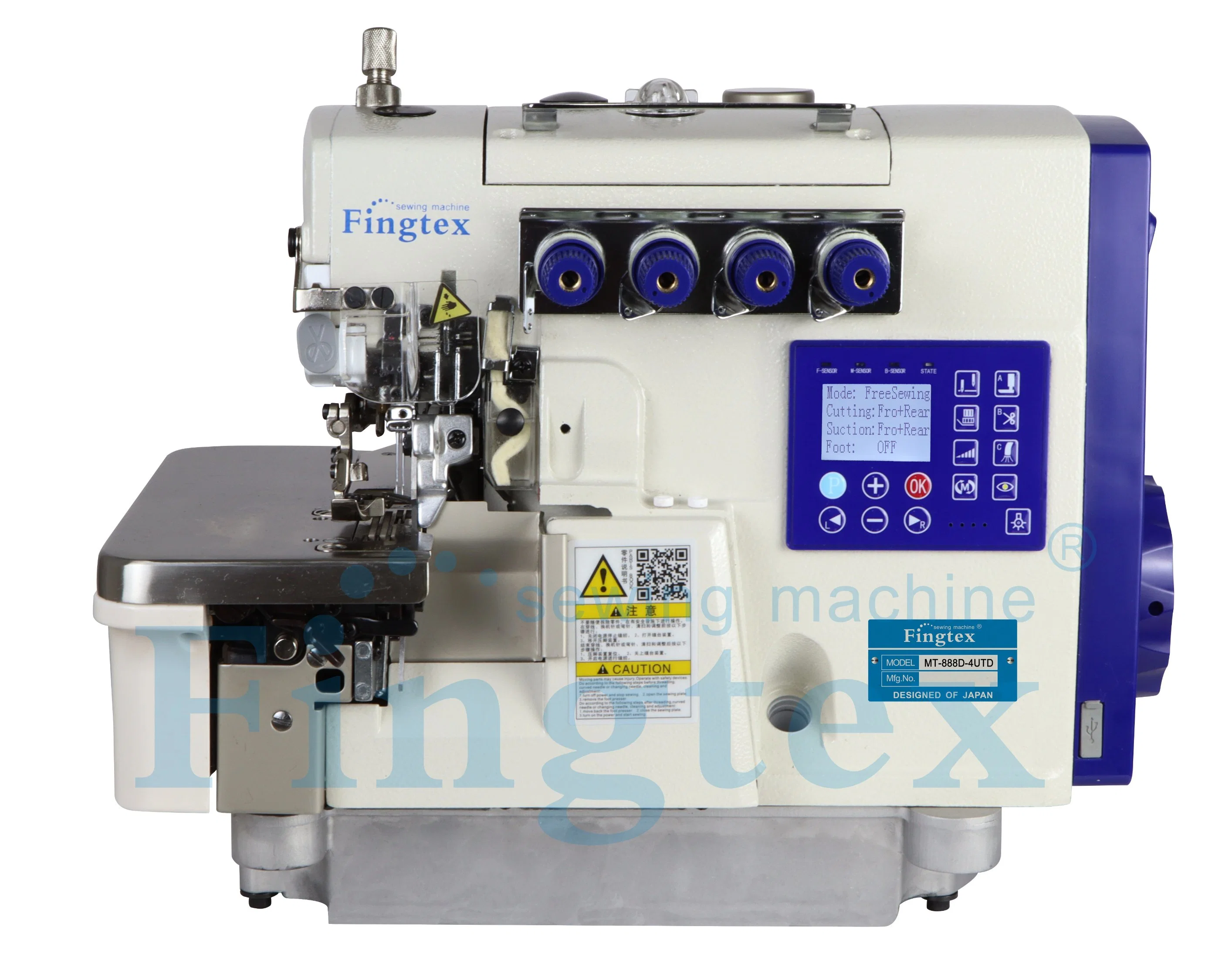 High-Speed Press Button Automatic Overlock Sewing Machine