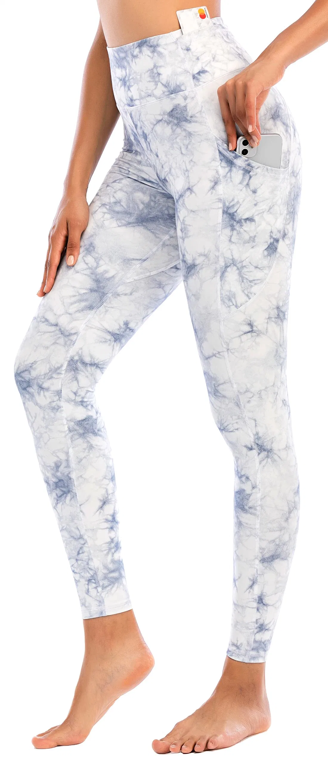 Legging de course à pied pour femme avec poches, legging de yoga à taille haute Legging d'entraînement