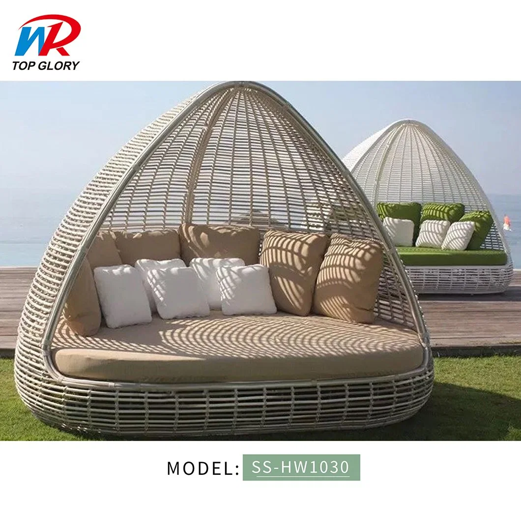 Outdoor Furniture Wicker Furniture Pool Side Garden Sun Bed Patio Daybed Hotel Sun Lounger