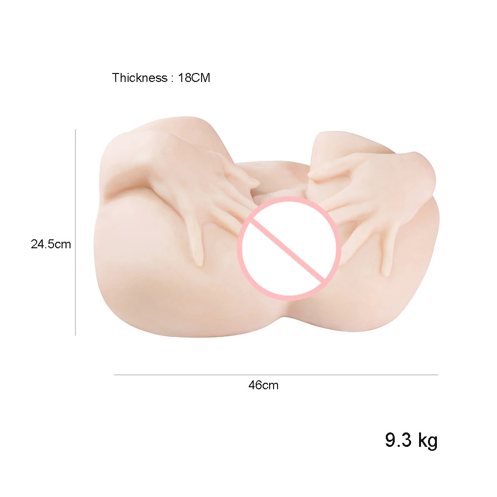 9.3kg Muñeca sexual realista masculina con vagina estrecha, ano anal y gran trasero. Juguete sexual para adultos.