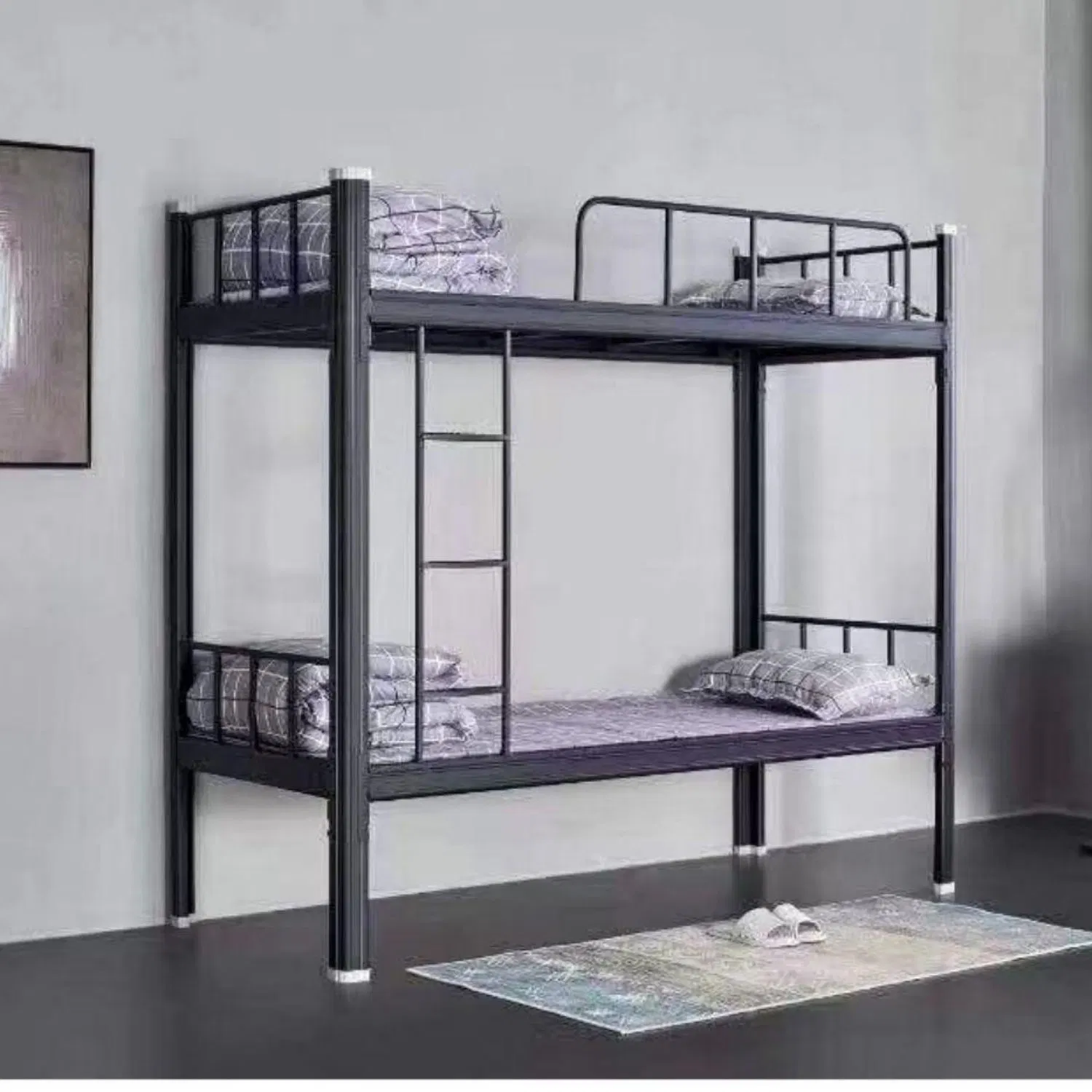 Metal Parts Frame Double Dormitory Steel Bunk Bed Furniture