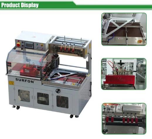 New Condition Automatic Sections Motion Side Sealing POF Film Heat Shrink Wrap Machine for Fully-Closed Package Long Cartons Cases and Wooden Commodity Products