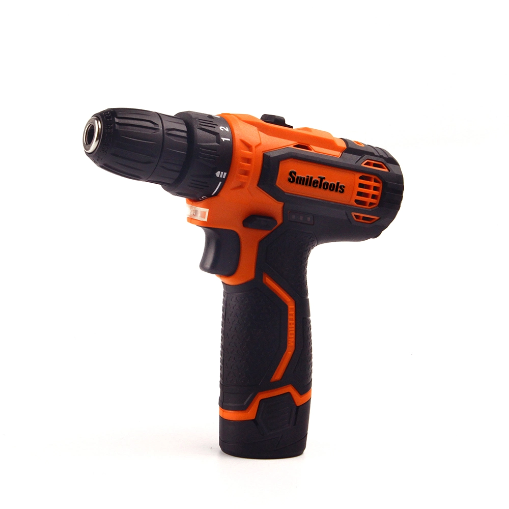 Private Label Handheld 12V Cordless Electric Drill with LED Light