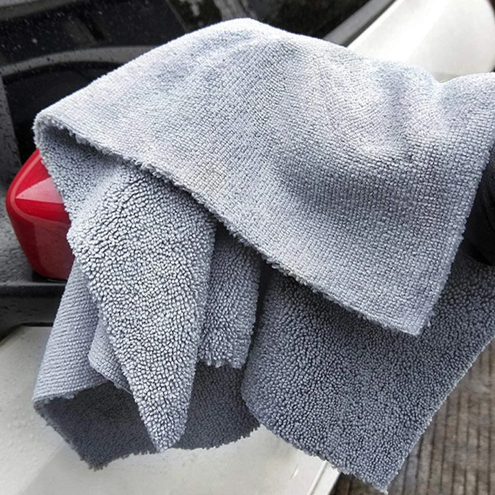 Multi-fonction bonne qualité piles longues et courtes Microfibre double couche Serviettes de nettoyage pour automobile Accessoires de lavage de voiture serviettes de lavage