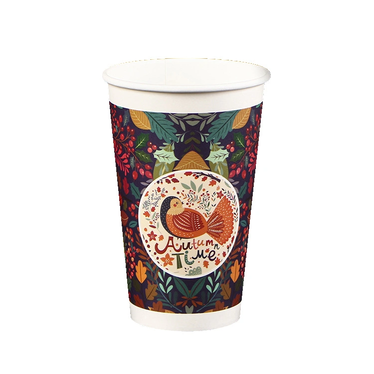 Custom Print Disposable Hot and Cold Coffee Drinking Water Kraft Daily Use Paper Cup Yogurt Paper Cup