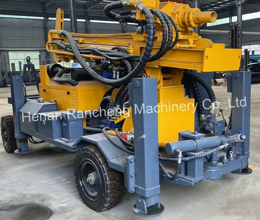 Deep Well Drilling Rig/Wheel Mounted Hydraulic Water Well Drilling Machine