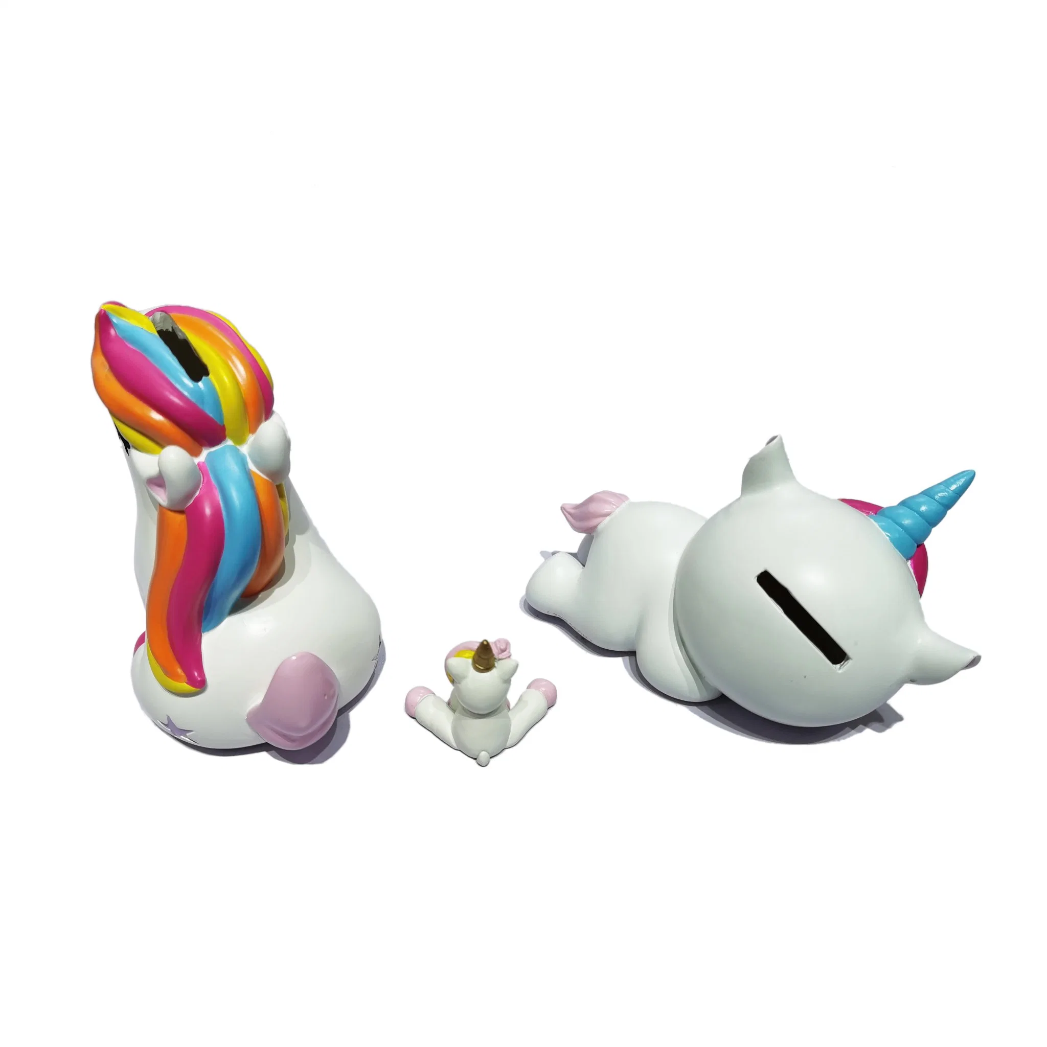 Resin Ornaments Factory Directly Customized Gifts Unicorn Money Box Piggy Bank