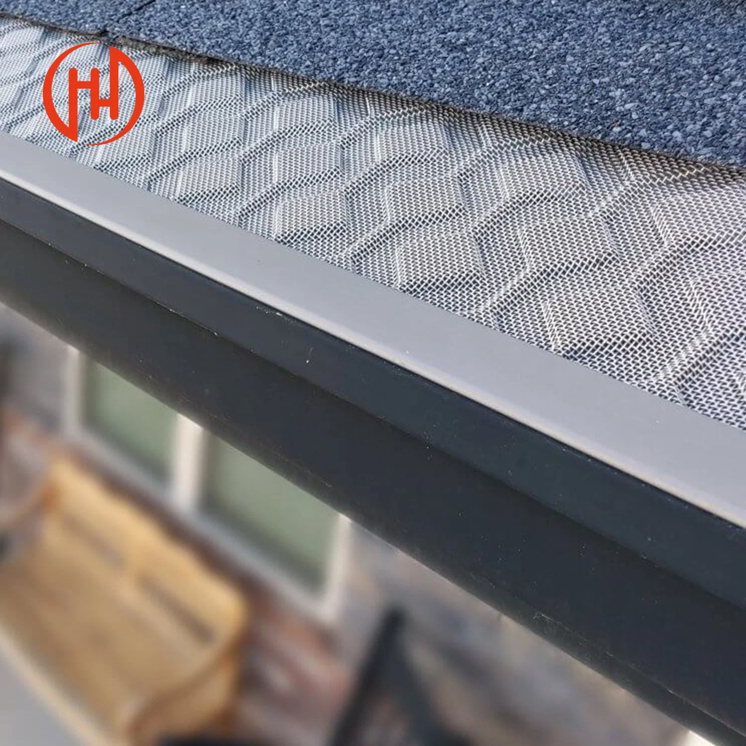 2023 Foshan Factory New Design Gutter Leaf Guards Filter Metal Rain Gutter Guard Aluminum Mesh for Gutter Protection