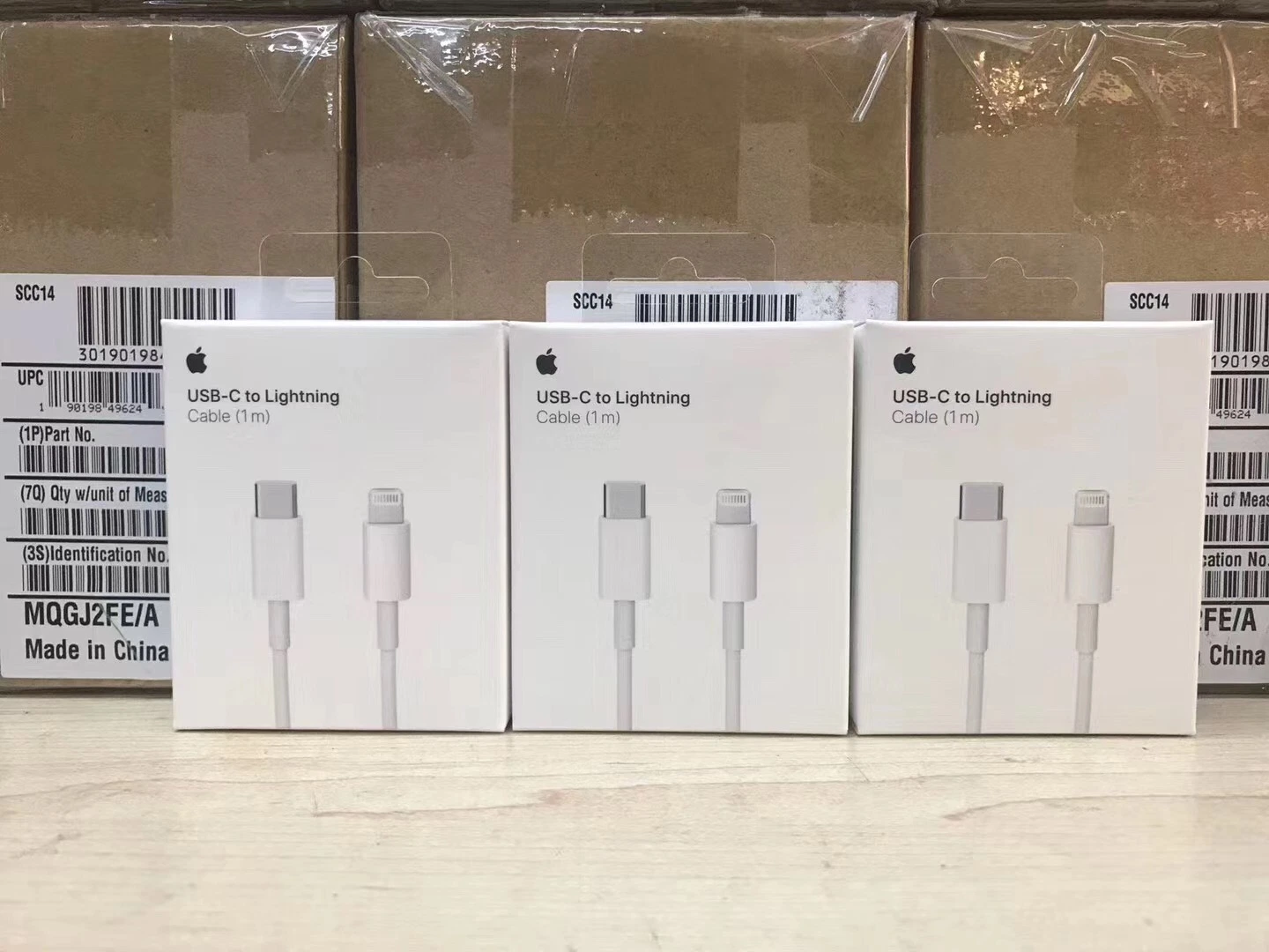 1: 1 Teléfono Móvil Original Cable de cargador rápido de una fecha1656 USB de 1m-C a Lightning Cable para iPhone 11 13 14 Fuente de alimentación PRO MAX