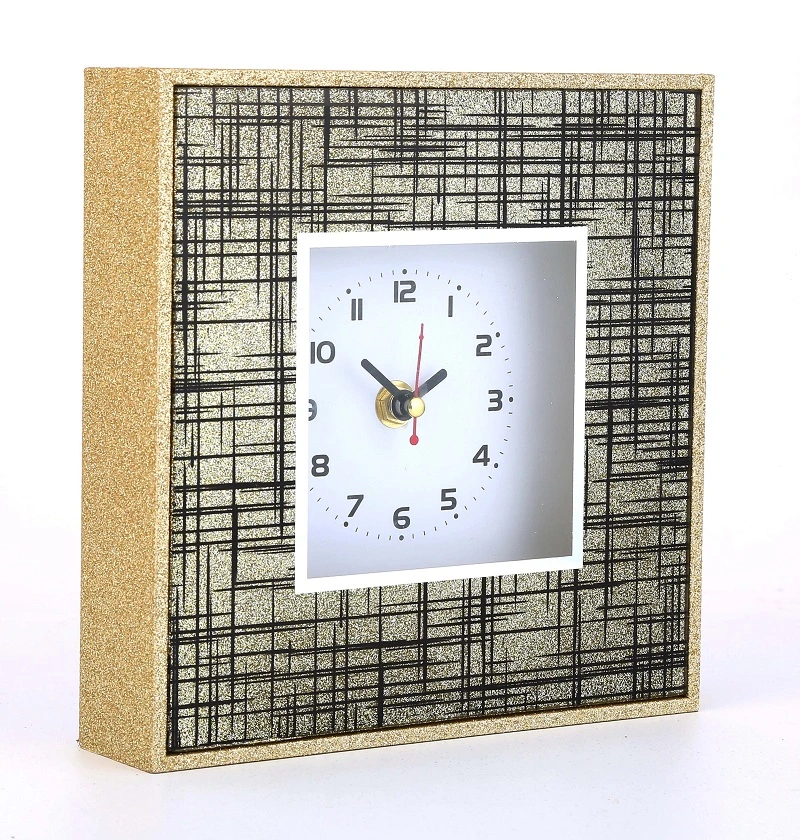 Glass Wall Clock Fashion Table Clock Decorative Clock Home Decoration