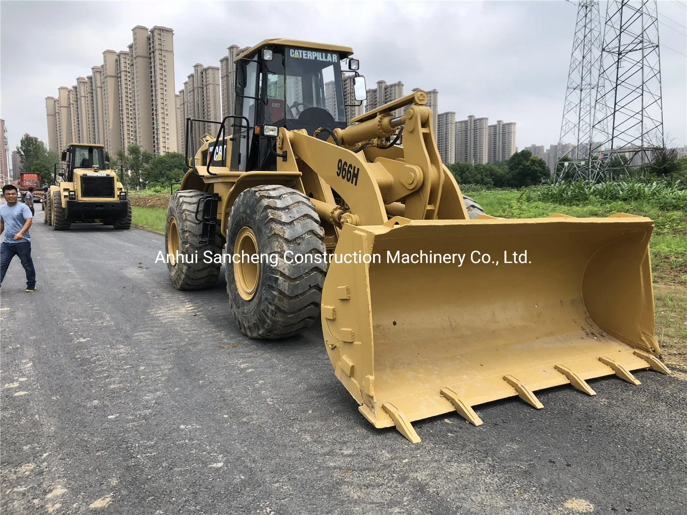 High Efficient Cat 966h Used Wheel Loader Original Hydraulic Machine