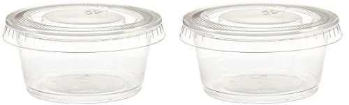 FDA Clear Leakproof Disposable Plastic Condiment Portion Souffle Sauce Cups