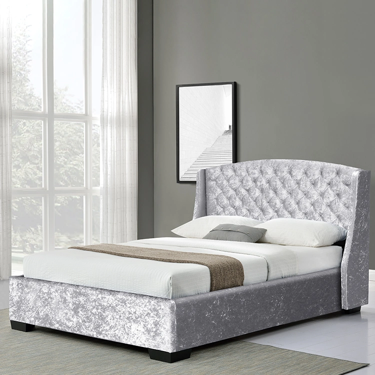 Willsoon Furniture 1177 Sleigh Double/King/Queen Bed Frame American Style Bedroom Furniture