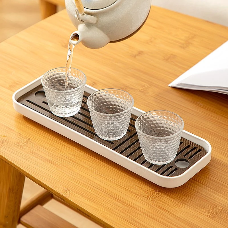 1027 Kitchen Sink Organizers Tray Wooden Sponge Holder Countertop Fruits Mugs Cups Draining Board Tray Dish Drying Rack