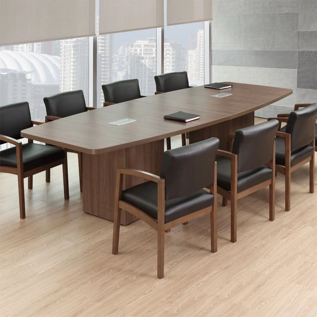 Extra Large Solid Cherry Wood Long Office Meeting Table Custom Bureau Wooden Long Conference Table